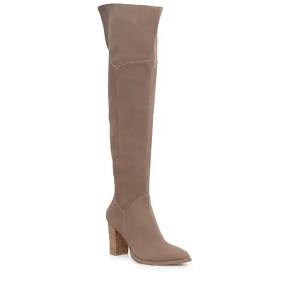 Crown Vintage Taupe Over-the-Knee Boots